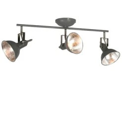 QAZQA Drehbarer und neigbarer Industriestrahler in Anthrazit - Tommy 3