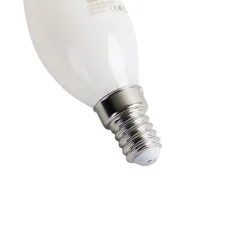 LUEDD E14 dimmbare LED Glühlampe Spitze Kerze Opal 3W 250 lm 2350K