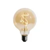 LUEDD E27 dimmbare LED Spiral Filament G95 4W 270lm 2200K