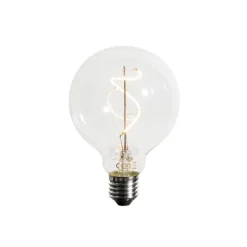 LUEDD E27 dimmbare LED Spiral Filament G95 4W 270lm 2200K