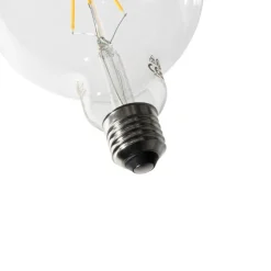 LUEDD E27 dimmbare LED Spiral Filament G125 5W 450lm 2700K