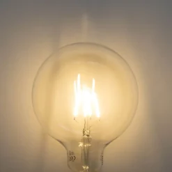 LUEDD E27 dimmbare LED Spiral Filament G125 5W 450lm 2700K