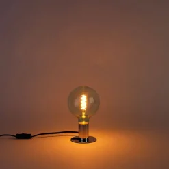 LUEDD E27 dimmbare LED Spiralfadenlampe G125 blau 4W 180lm 1800K