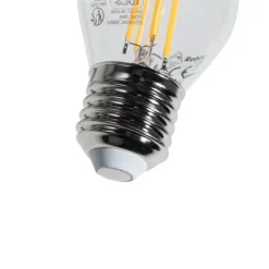 LUEDD E27 Dimmbare LED-Filament-Glühbirne G45 Klar 4W 470 lm 2700K