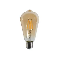 LUEDD E27 Dimmbare LED-Filament-Glühbirne ST64 Gold 4,5W 450 lm 2200K