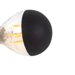 LUEDD E14 dimmbare LED-Filamentlampe Topspiegel P45 schwarz 300lm 2700K