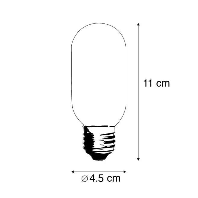Calex E27 dimmbare LED-Filamentlampenröhre T45 Gold 3,5W 250 lm 2100K