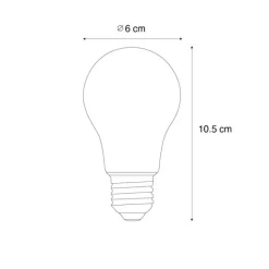LUEDD E27 Dimmbare LED-Glühbirne A60 8W 900 lm 3000K