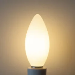 LUEDD E14 Dimmbare LED-Glühbirne B35 Opal 4W 400 lm 2700K