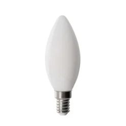LUEDD E14 Dimmbare LED-Glühbirne B35 Opal 4W 400 lm 2700K