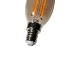 LUEDD E14 Dimmbare LED-Glühbirne B35 Rauch 4W 300 lm 2200K