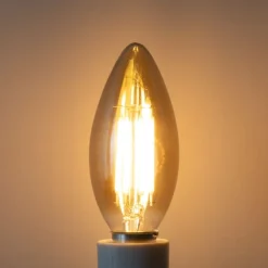 LUEDD E14 Dimmbare LED-Glühbirne B35 Rauch 4W 300 lm 2200K