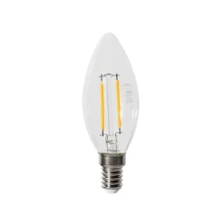 LUEDD E14 Dimmbare LED-Glühbirne B35 Klar 3W 250 lm 2200K