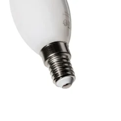 LUEDD E14 Dimmbare LED-Glühbirne BXS35 Opal 4W 450 lm 2700K