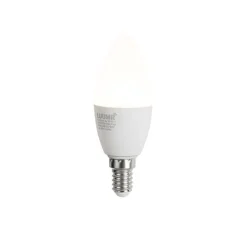 LUUMR E14 Dimmbare LED-Glühbirne C37 Opal 4,9W 470lm 2700-6500K