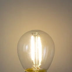 LUEDD E27 Dimmbare LED-Glühbirne P45 Klarglas 3W 250 lm 3000K