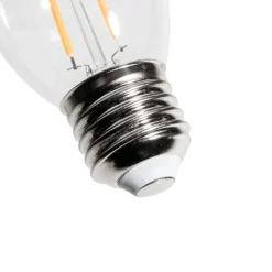 LUEDD E27 Dimmbare LED-Glühbirne P45 Klarglas 3W 250 lm 2200K