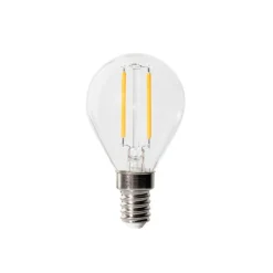 LUEDD E14 Dimmbare LED-Glühbirne P45 Klarglas 3W 250 lm 2200K