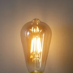 LUEDD E27 Dimmbare LED-Glühbirne ST64 Gold 5W 450 lm 2700K