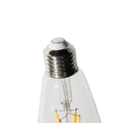 LUEDD E27 Dimmbare LED-Glühbirne ST64 Klar 5W 600 lm 2700K