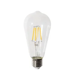 LUEDD E27 Dimmbare LED-Glühbirne ST64 Klar 5W 600 lm 2700K