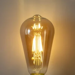 LUEDD E27 Dimmbare LED-Glühbirne ST64 Rauchglas 5W 450 lm 2700K