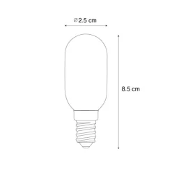 LUEDD E14 Dimmbare LED-Glühbirne T26 Kühlschrank 2W 200 lm 2700K