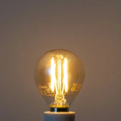 LUEDD E14 Dimmbare LED-Glühbirnen G45 Gold 4W 330 lm 2100K