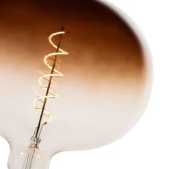 LUEDD E27 Dimmbare LED-Glühbirnen G220 Braun 4,9W 130 lm 1800K