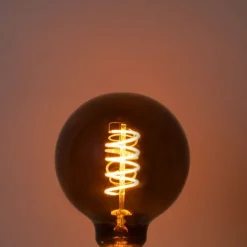 LUEDD E27 Dimmbare LED-Glühbirnen G95 Braun 4W 120 lm 1800K