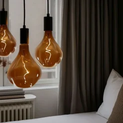 LUEDD E27 Dimmbare LED-Glühbirnen PS160 Braun 4W 120 lm 1800K