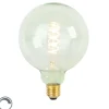 LUEDD E27 dimmbare LED-Glühfaden-Spirallampe G125 grün 4W 180 lm 1800K