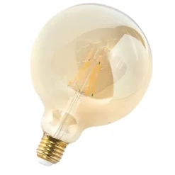 LUEDD E27 dimmbare LED-Glühlampe G125 Goldline 5W 450 lm 2200K