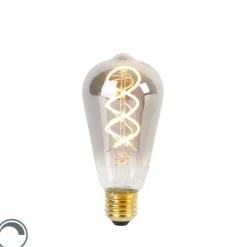 LUEDD E27 dimmbare LED-Glühlampe ST64 Rauch 120 lm 1800K