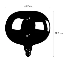 Calex E27 dimmbare LED-Lampe G220 Regenbogen 4W 40 lm 2000K