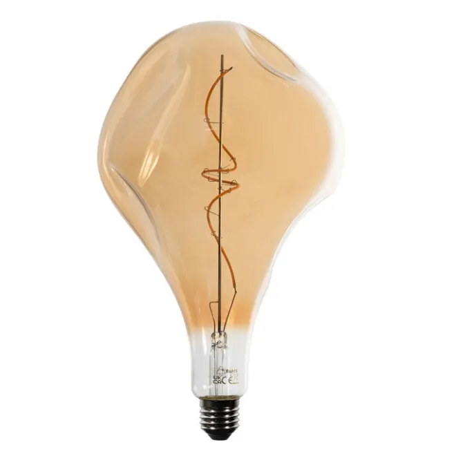 LUEDD E27 Dimmbare LED-Lampe Spiralfilament PS160 Amber 6W 340 lm 1800K
