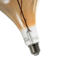 LUEDD E27 Dimmbare LED-Lampe Spiralfilament PS160 Spiegelgold 6W 100 lm 1800K