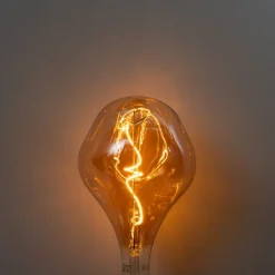 LUEDD E27 Dimmbare LED-Lampe Spiralfilament PS160 Spiegelgold 6W 100 lm 1800K