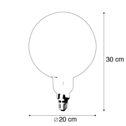 Calex E27 dimmbare LED-Lampe Spiralfaden G200 3W 200 lm 2100K