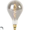 LUEDD E27 dimmbare LED-Spiralfadenlampe A165 Rauch 4W 120 lm 1800K
