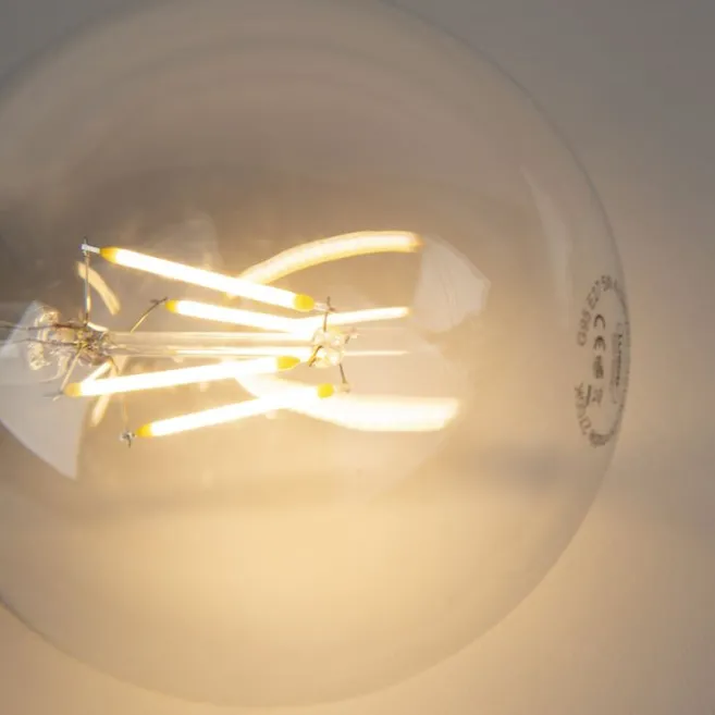 LUEDD E27 dimmbares LED-Leuchtmittel G95 5W 470 lm 2700K