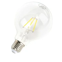LUEDD E27 dimmbares LED-Leuchtmittel G95 5W 470 lm 2700K