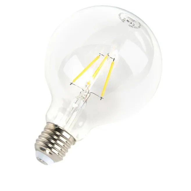 LUEDD E27 dimmbares LED-Leuchtmittel G95 5W 470 lm 2700K