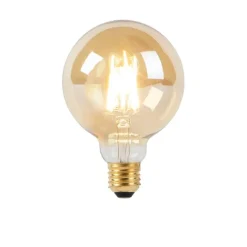 LUEDD E27 Dimm-zu-Warm-LED-Lampe G95 Gold 8W 806 lm 2000-2700K