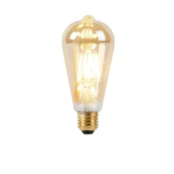 LUEDD E27 LED Lampe ST64 dimmbar bis warm gold 8W 806 lm 2000-2700K
