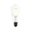 LUEDD E27 LED-Glühbirne ST64 Klar 3,8W 806 lm 3000K