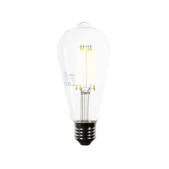 LUEDD E27 LED-Glühbirne ST64 Klar 3,8W 806 lm 3000K