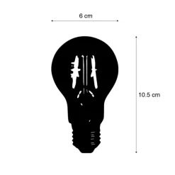 LUEDD E27 LED-Glühlampe Filament A60 2W 210 lm 2200K