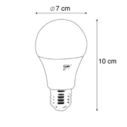 LUEDD E27 LED-Lampe A70 Milchglas 14W 1400 lm 3000K