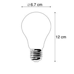 LUEDD E27 LED-Lampe A67 opal 8W 900 lm 2700K